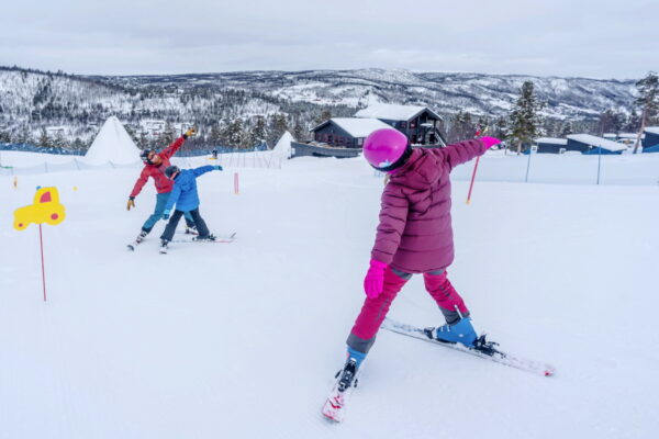 Alpinsenter med skiskole i Dagali ved Uvdal, Norge