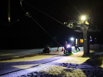 Night action on the slope in Dagali