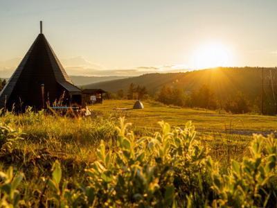 Camping in Dagali near Geilo, Uvdal, Hardangervidda, Norway. Cheap accommodation in Norway.