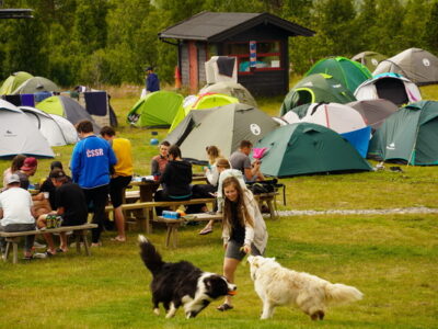 Camping in Dagali near Geilo, Uvdal, Hardangervidda, Norway. Cheap accommodation in Norway.