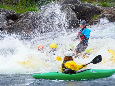 Safety kayak - safety routines. The best rafting in Norway, Dagali Fjellpark
