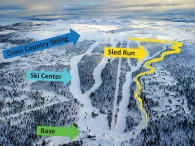 Winter base close to Hardangervidda / Dagali akebakke med heis